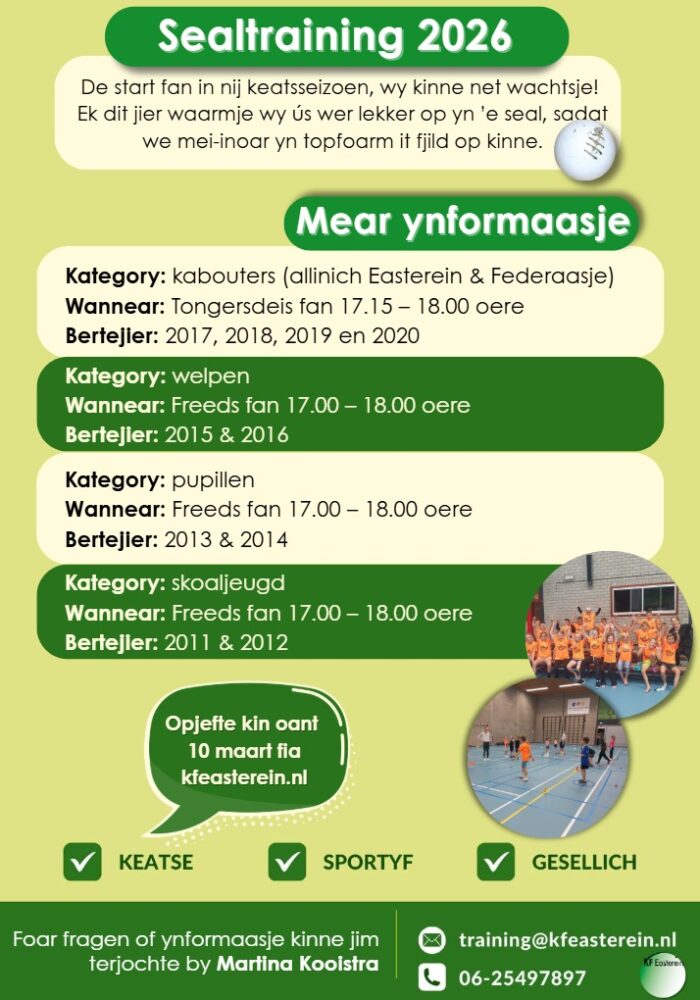 Sealtraining yn Easterein